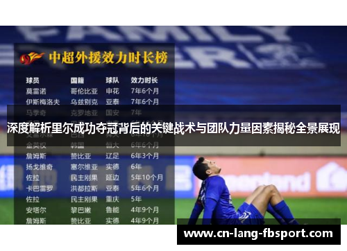 深度解析里尔成功夺冠背后的关键战术与团队力量因素揭秘全景展现